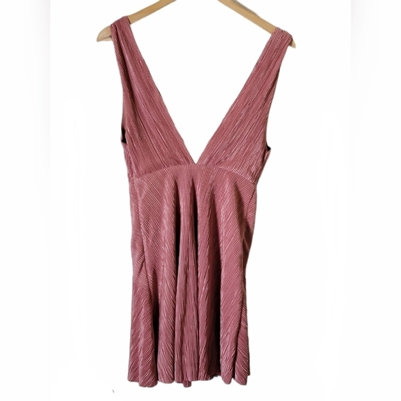 Free People Twist & Shout Pink Mini Dress Size 0 - Picture 10 of 15